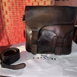 Authentic Vintage Coach Double Flap Courier bag ***UNICORN***